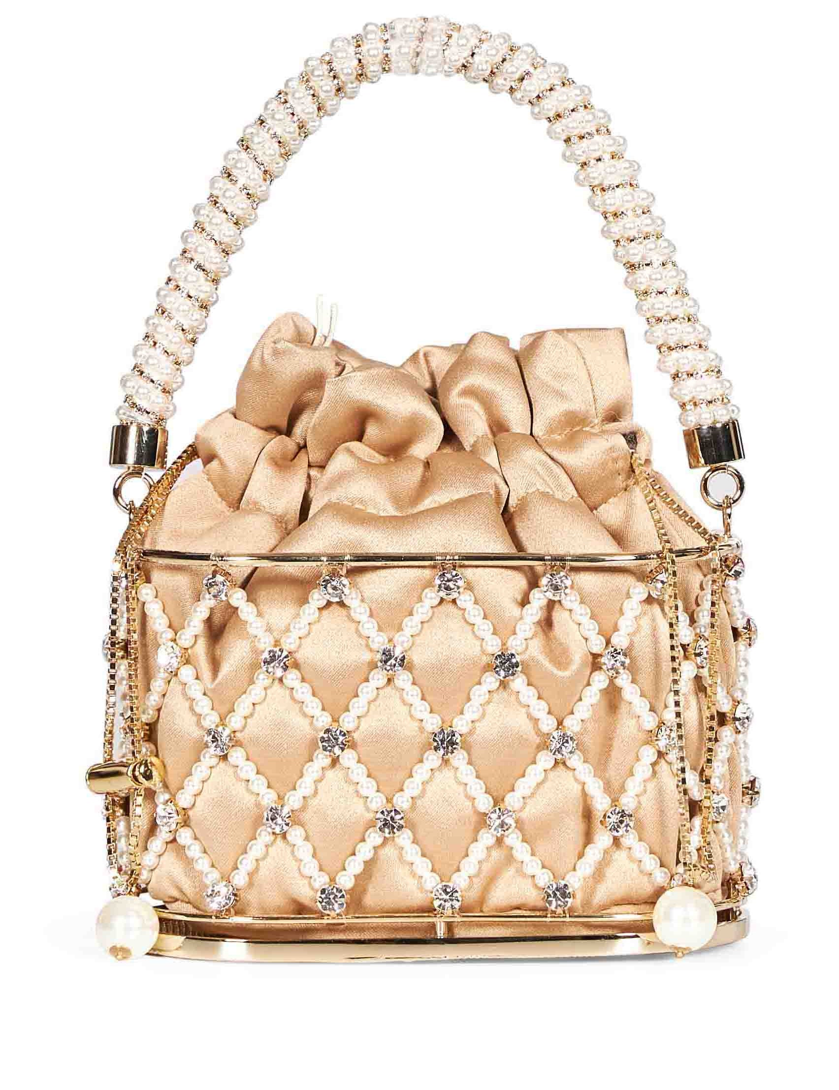 Borsa a mano mini Holli Eterea in beige 
