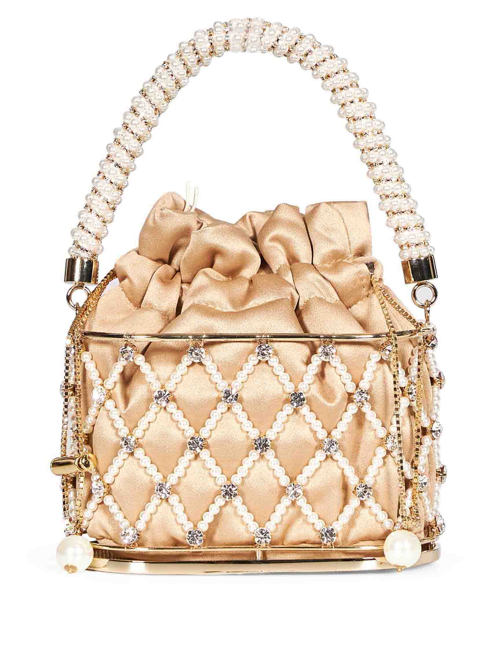 Borsa a mano mini Holli Eterea in beige 