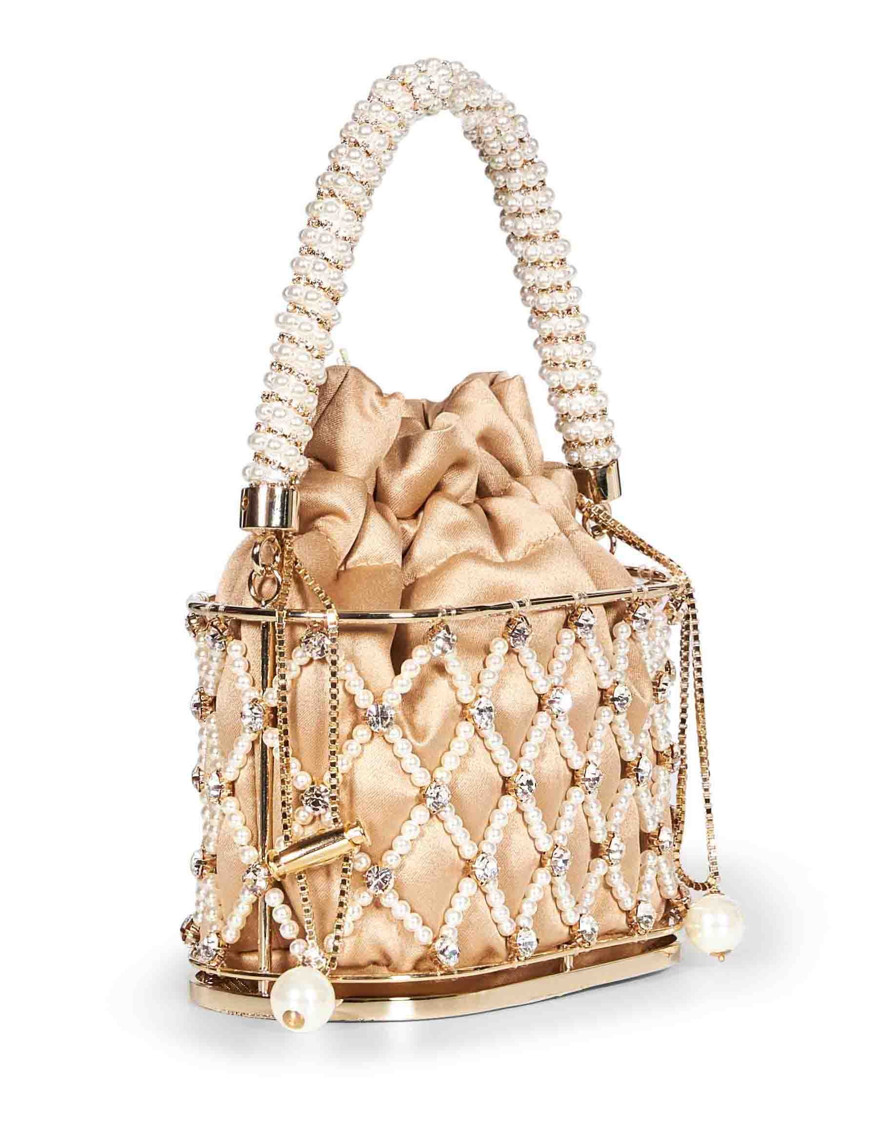 Borsa a mano mini Holli Eterea in beige 
