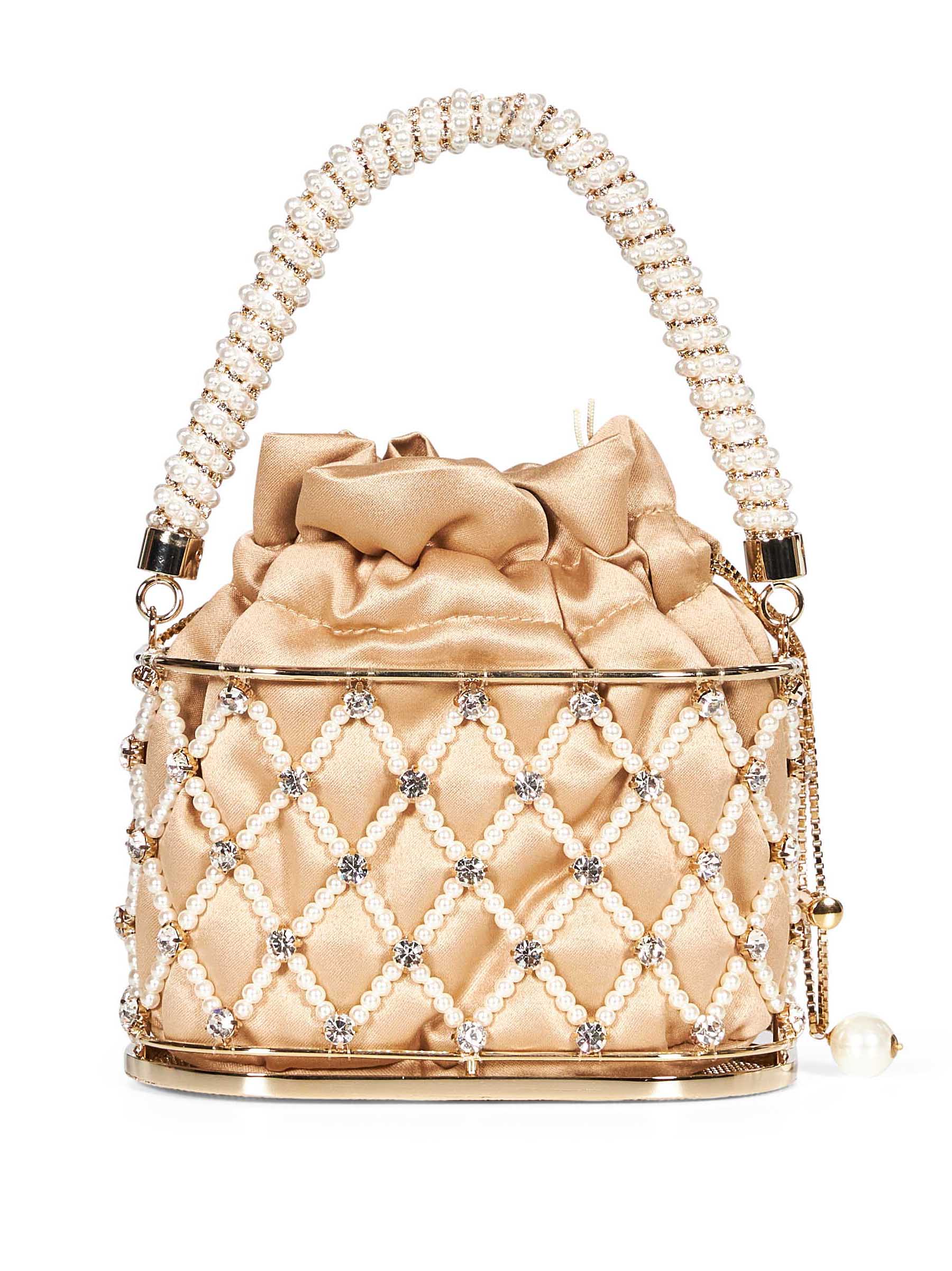 Borsa a mano mini Holli Eterea in beige 