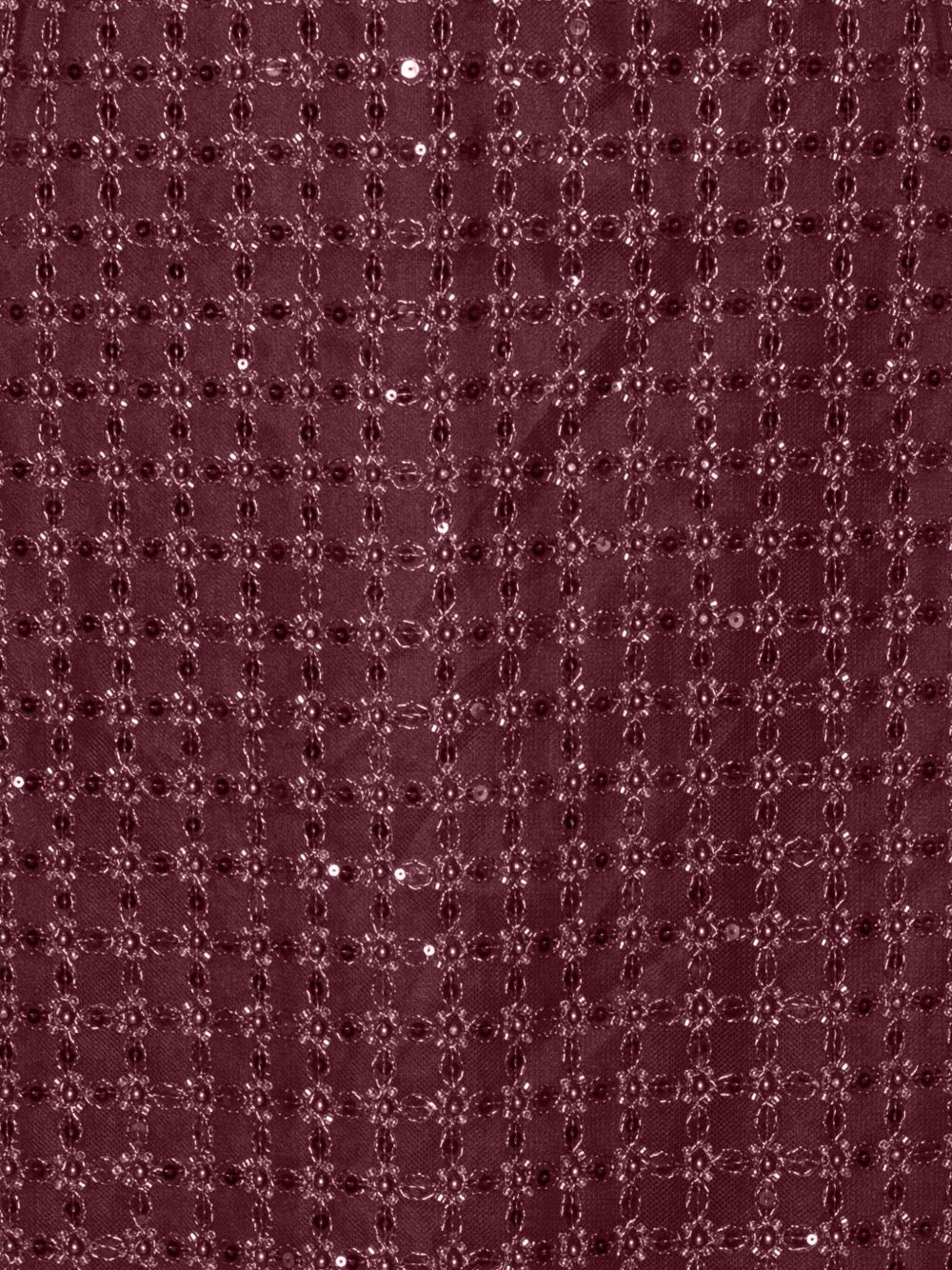 Abito a tubino con paillettes in bordeaux 