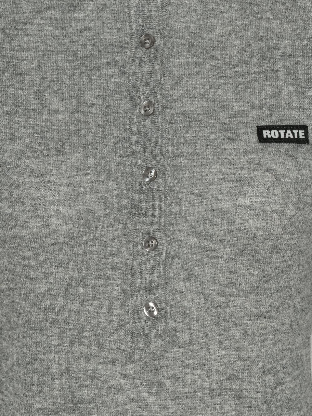 Polo a maniche lunghe in grigio 