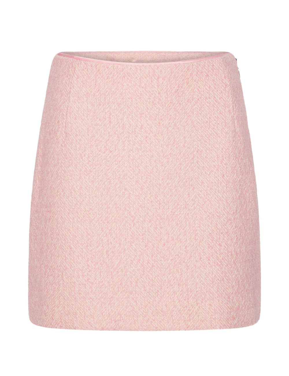 Gonna mini boucle in rosa 