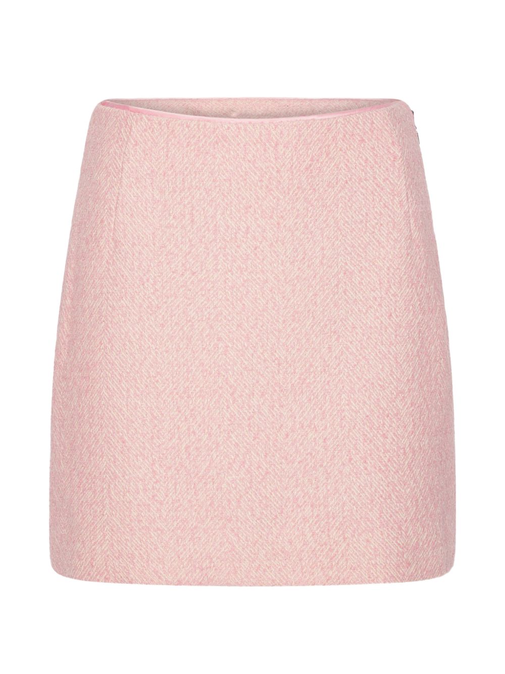 Gonna mini boucle in rosa 