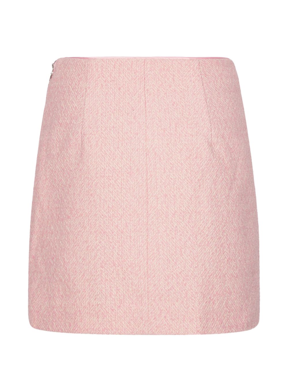 Gonna mini boucle in rosa 