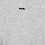 Felpa con mezza zip in grigio 