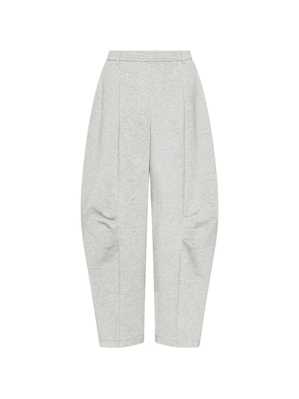 Pantaloni cargo con arricciatura in grigio 