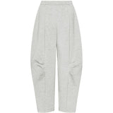 Pantaloni cargo con arricciatura in grigio 