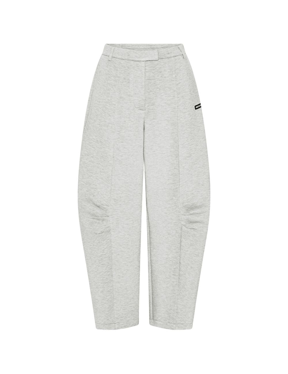 Pantaloni cargo con arricciatura in grigio 