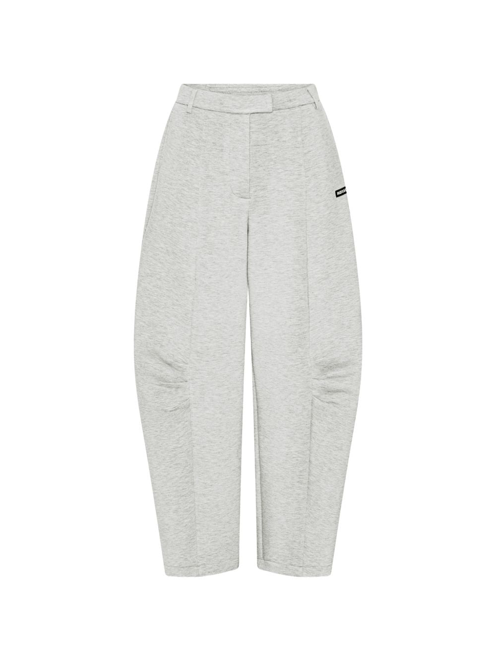 Pantaloni cargo con arricciatura in grigio 