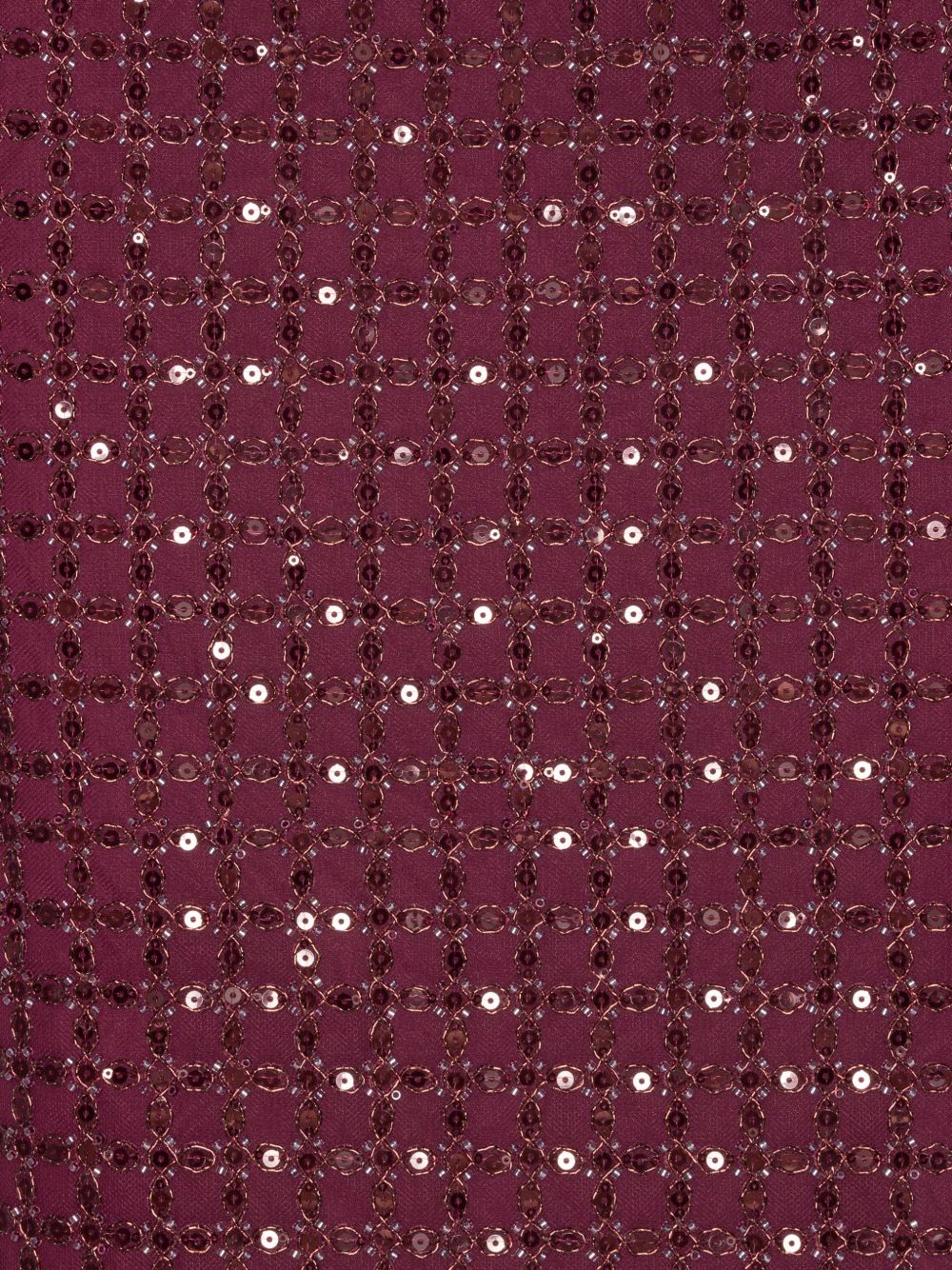 Abito lungo con paillettes in bordeaux 