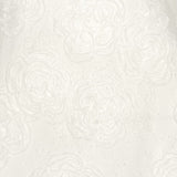 Abito mini in pizzo floreale in bianco 