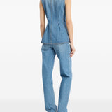 Gilet denim svasato in blu Rotate - donna 