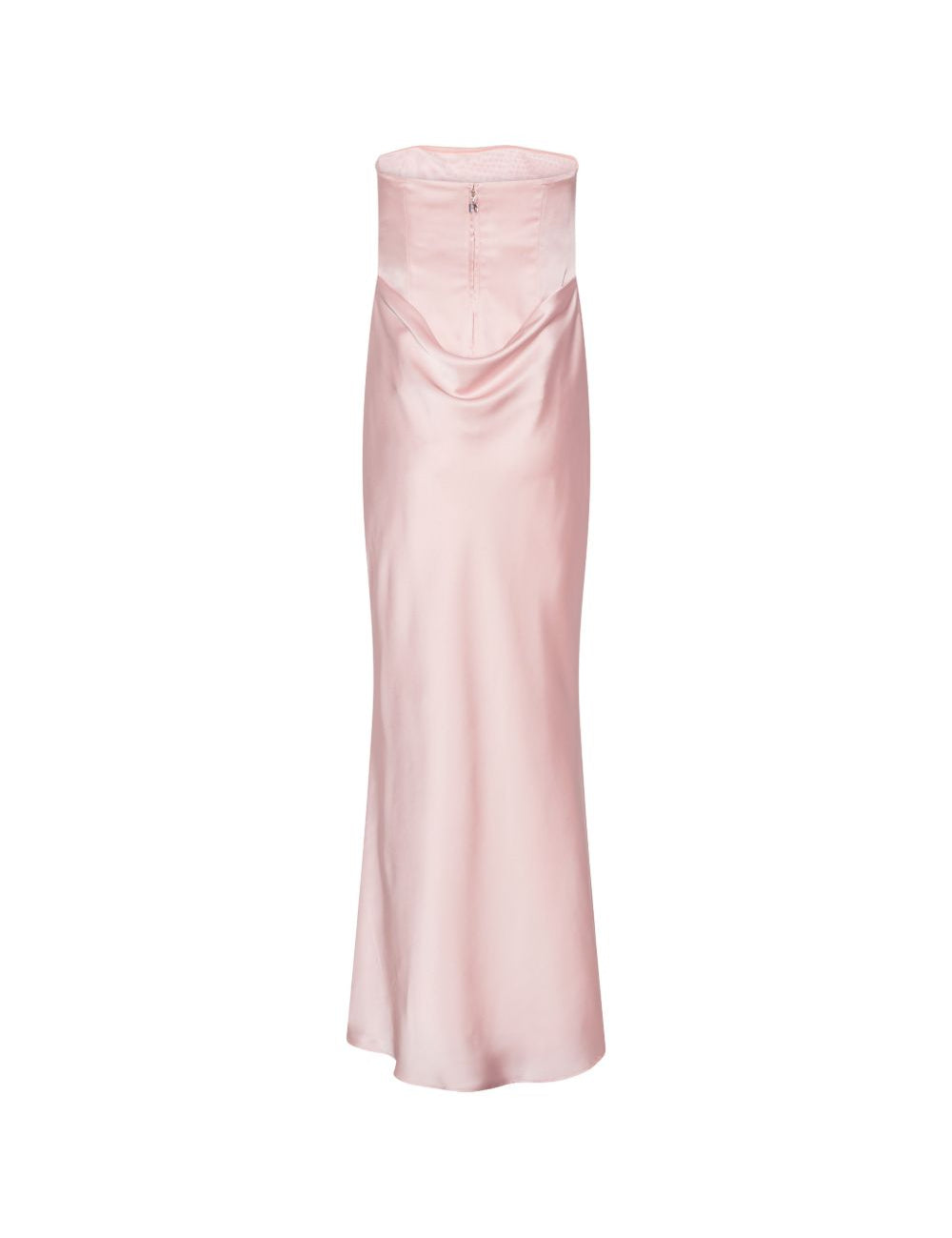 Abito lungo con dettaglio a corsetto in rosa 