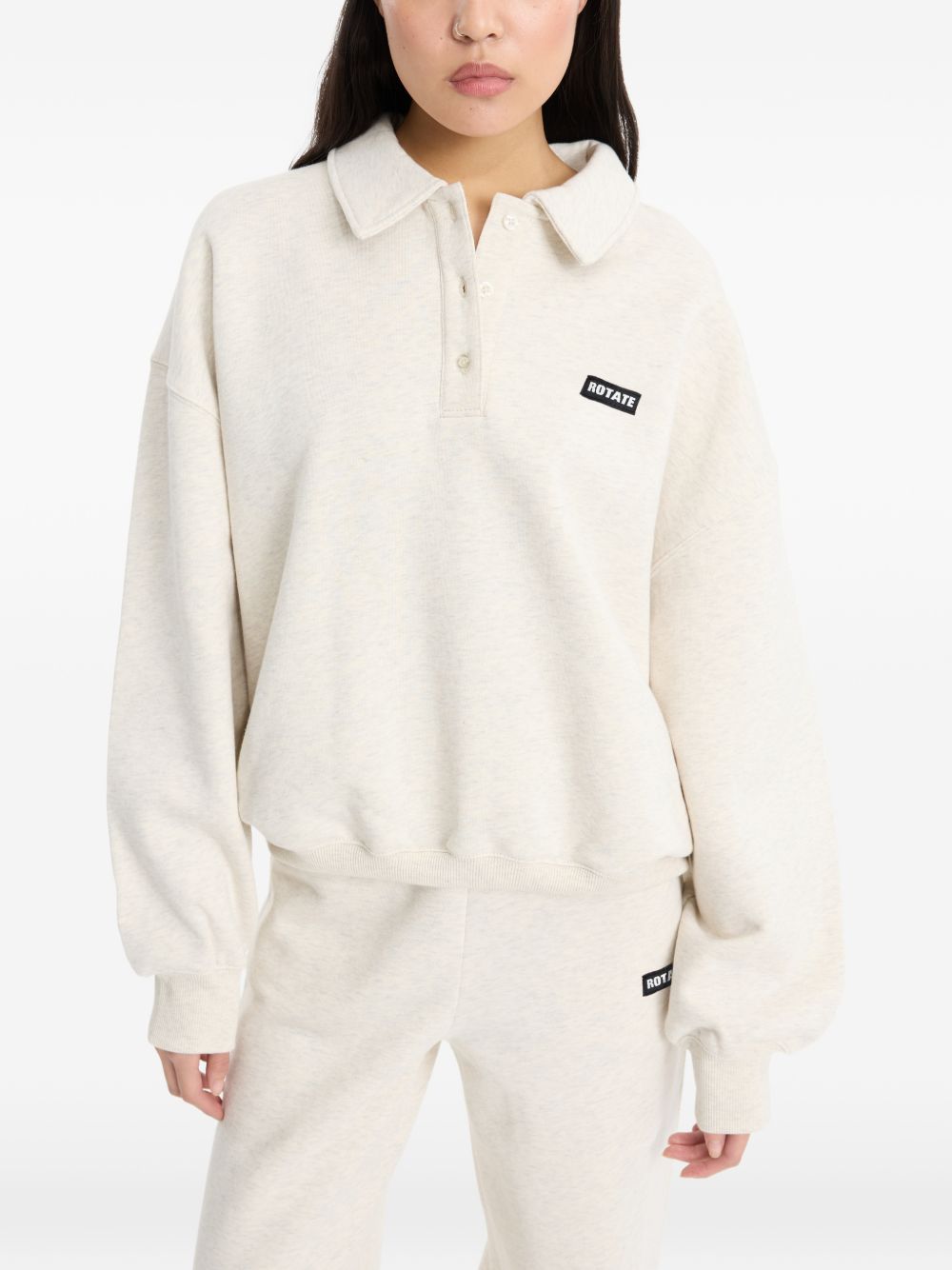 Polo Heavy Sweat in bianco 
