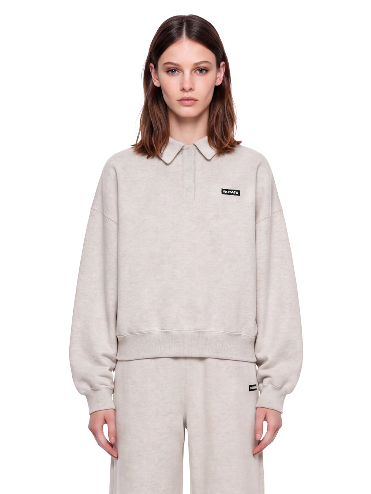 Polo Heavy Sweat in bianco 