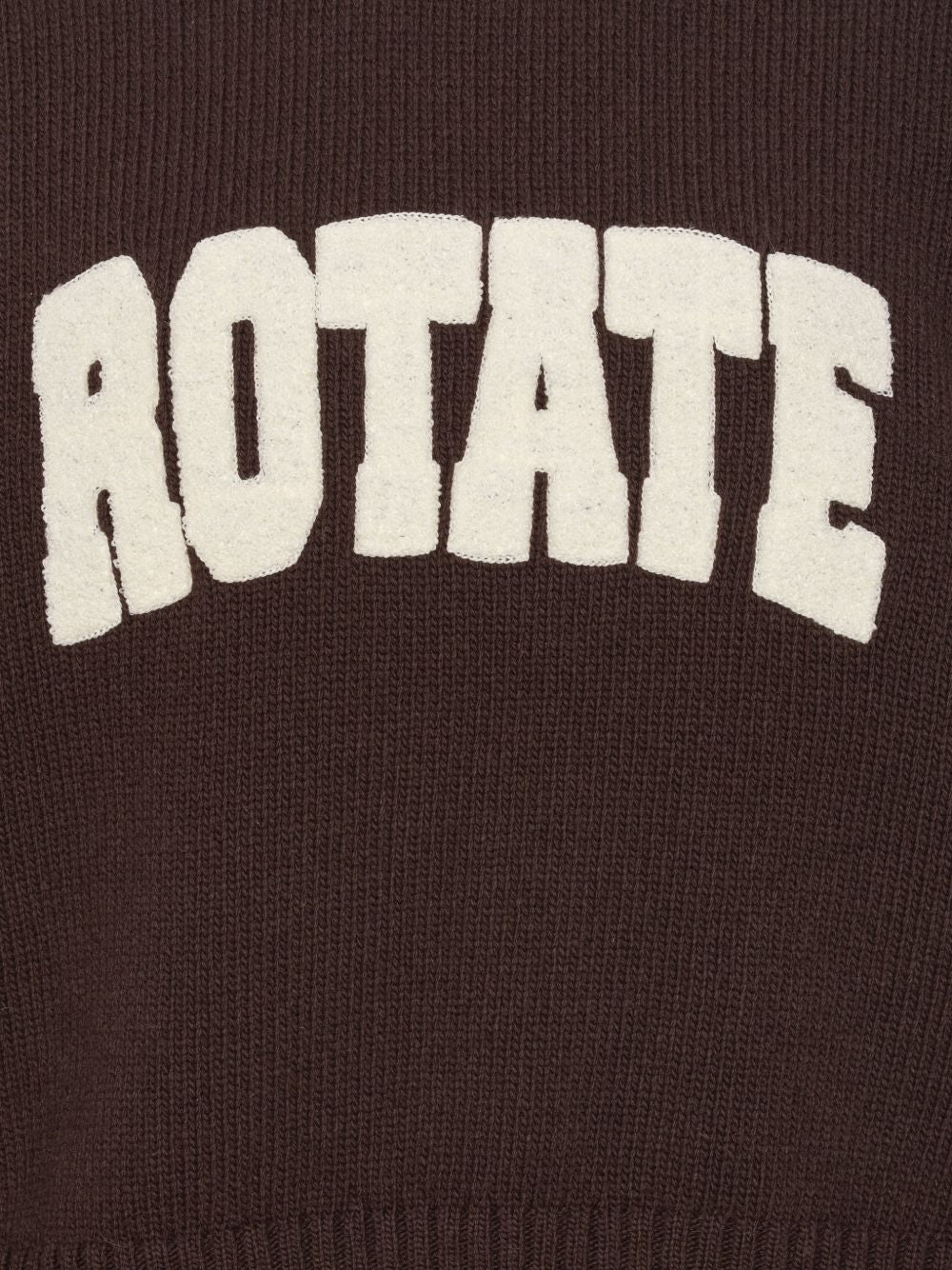 Maglione a girocollo con logo in nero 
