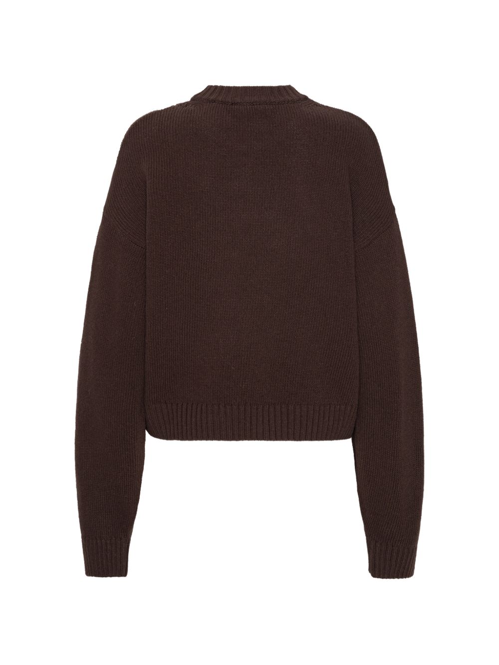 Maglione a girocollo con logo in nero 