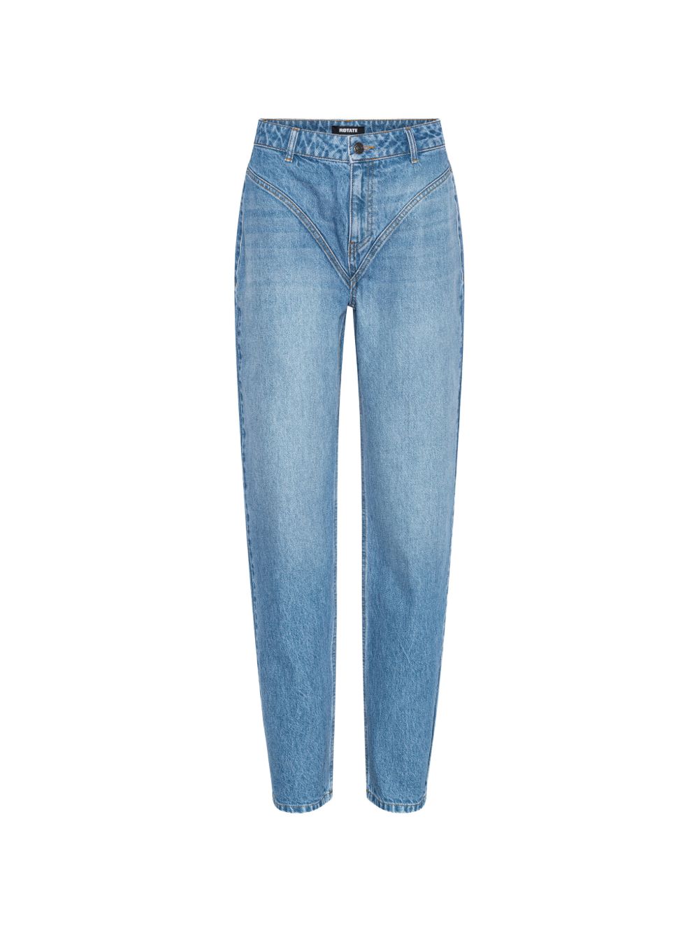 Jeans a vita alta in blu 