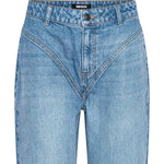 Jeans a vita alta in blu 