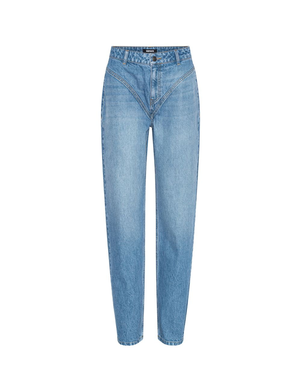 Jeans a vita alta in blu 