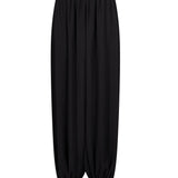 Pantalone a palloncino con pences in nero 