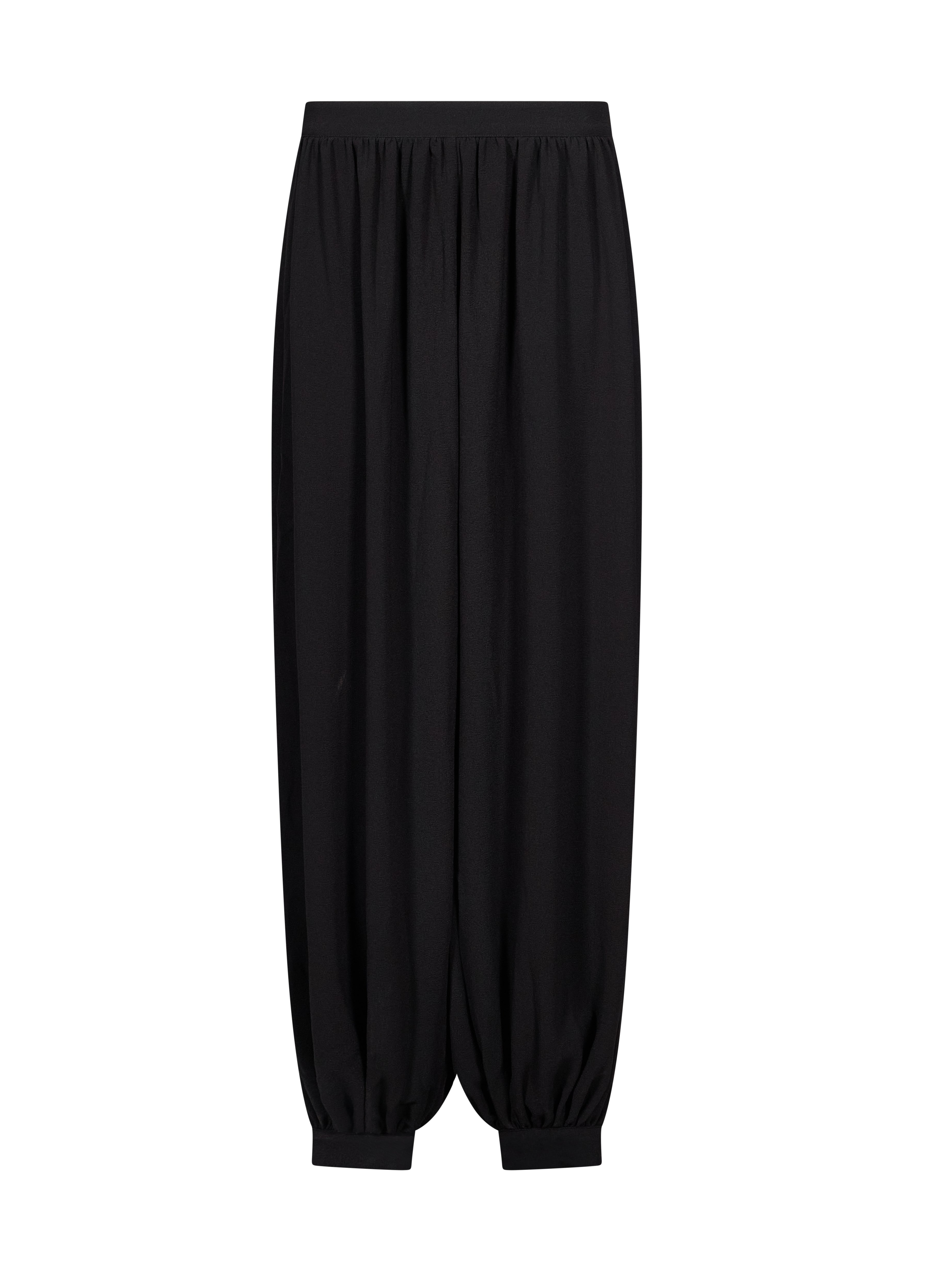 Pantalone a palloncino con pences in nero 