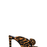 Mules con stampa animalier multicolore 
