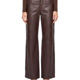 Pantaloni a gamba dritta in marrone 