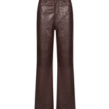 Pantaloni a gamba dritta in marrone 