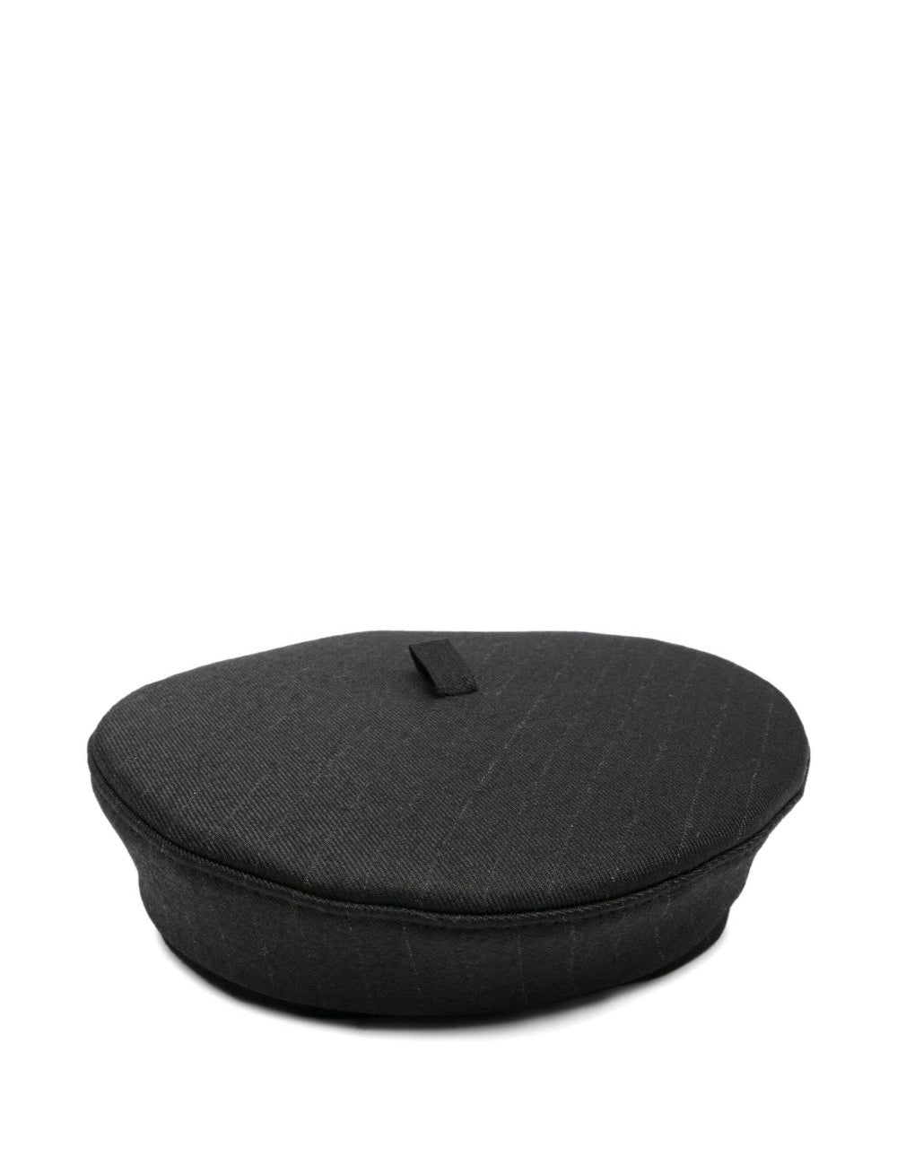 Basco gessato in nero 
