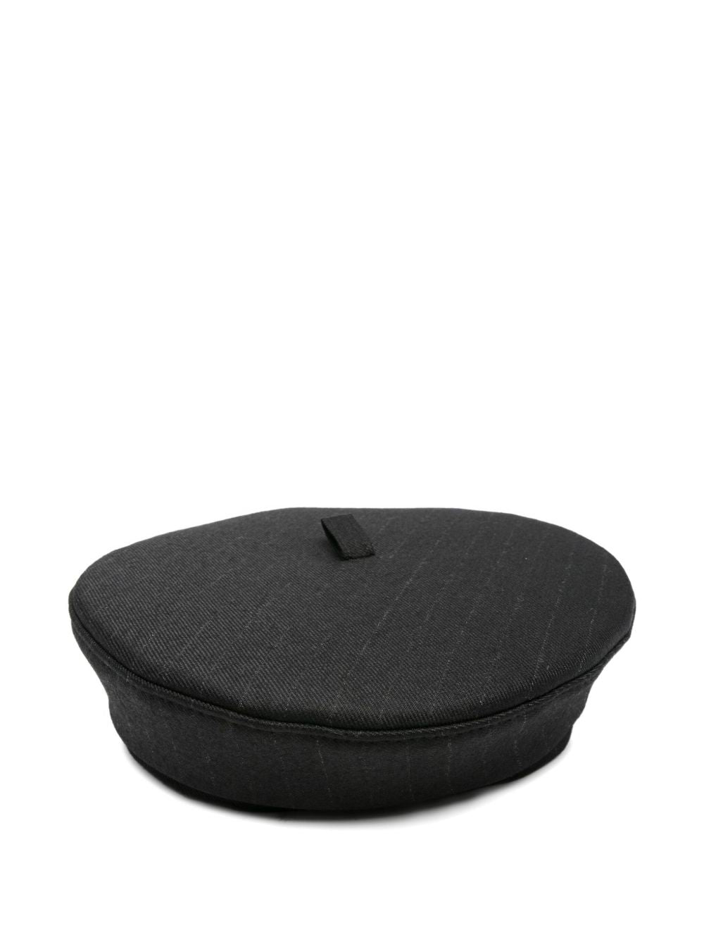 Basco gessato in nero 