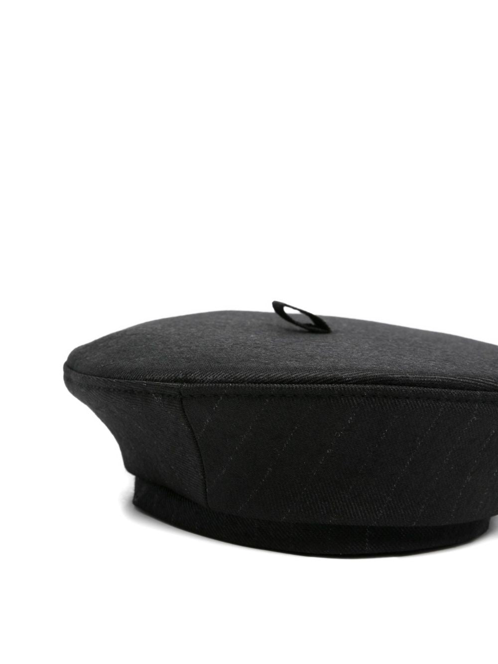 Basco gessato in nero 