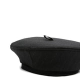 Basco gessato in nero 