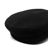 Cappello Baker Boy con logo in nero 