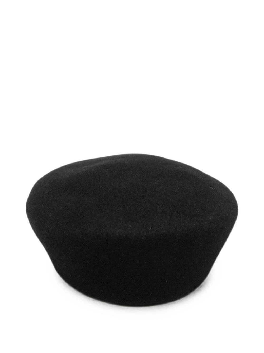 Basco con logo ricamato in nero 