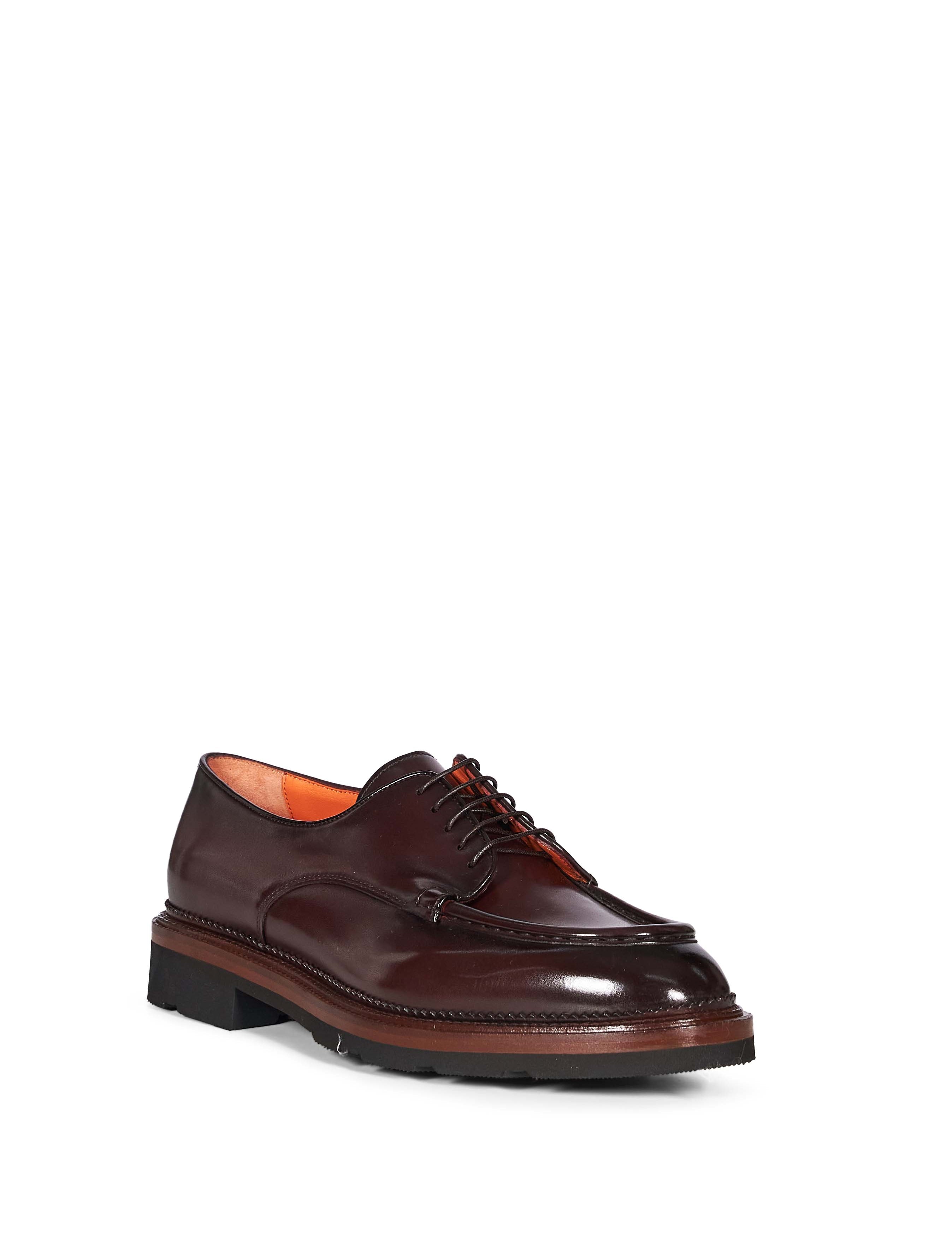 Derby stringate in marrone 