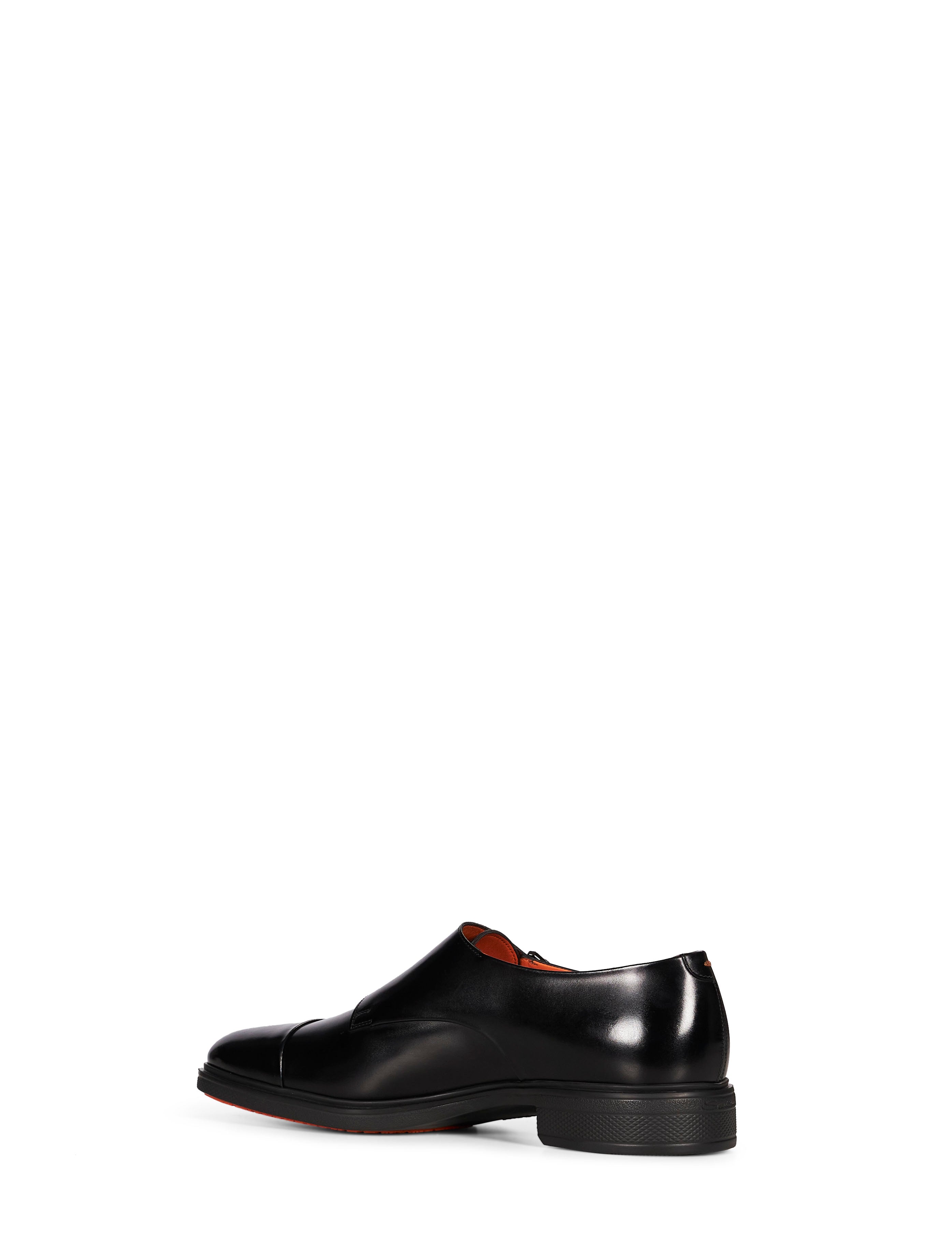 Derby Easy dobbia fibbia in nero 