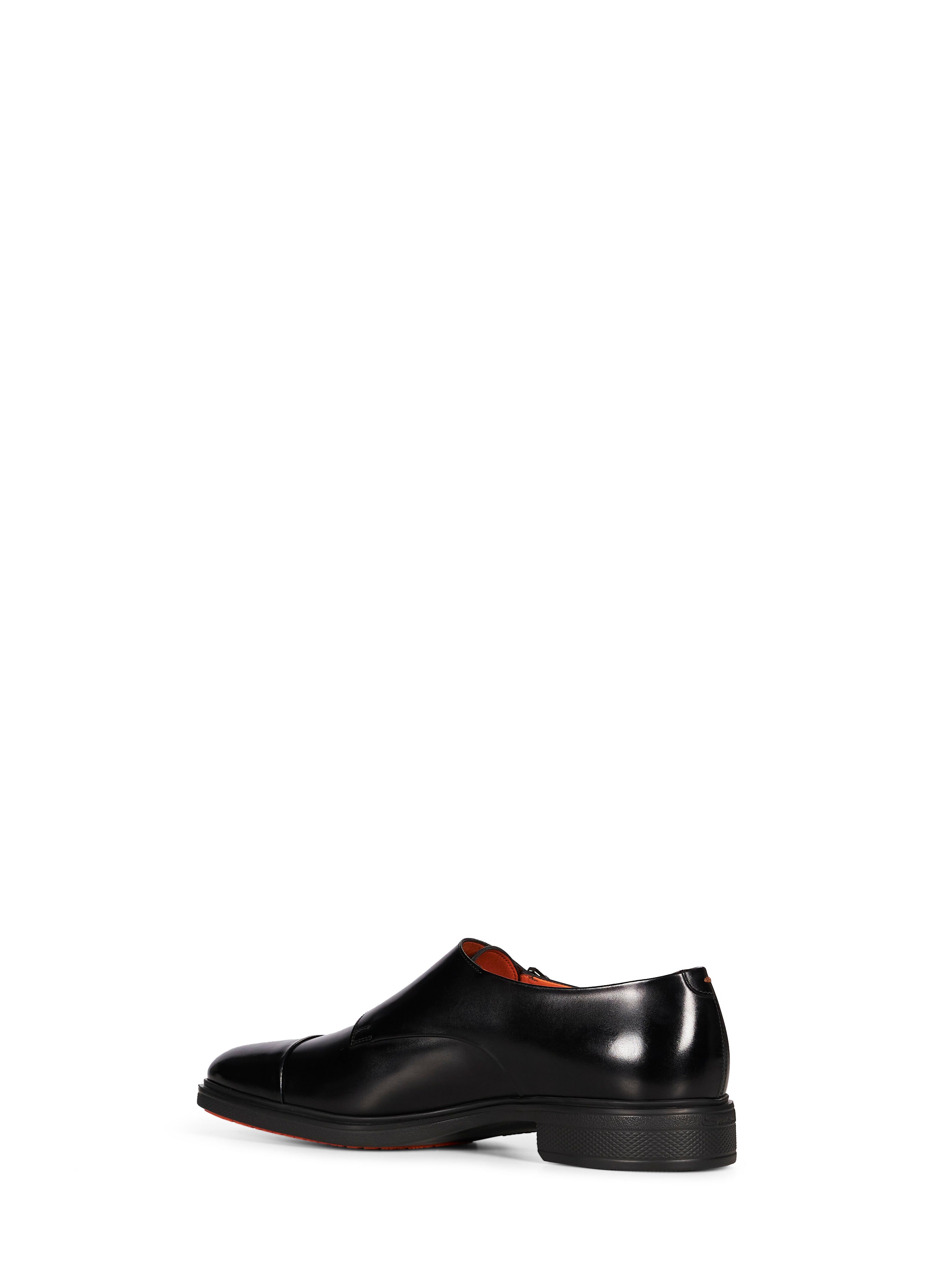 Derby Easy dobbia fibbia in nero 