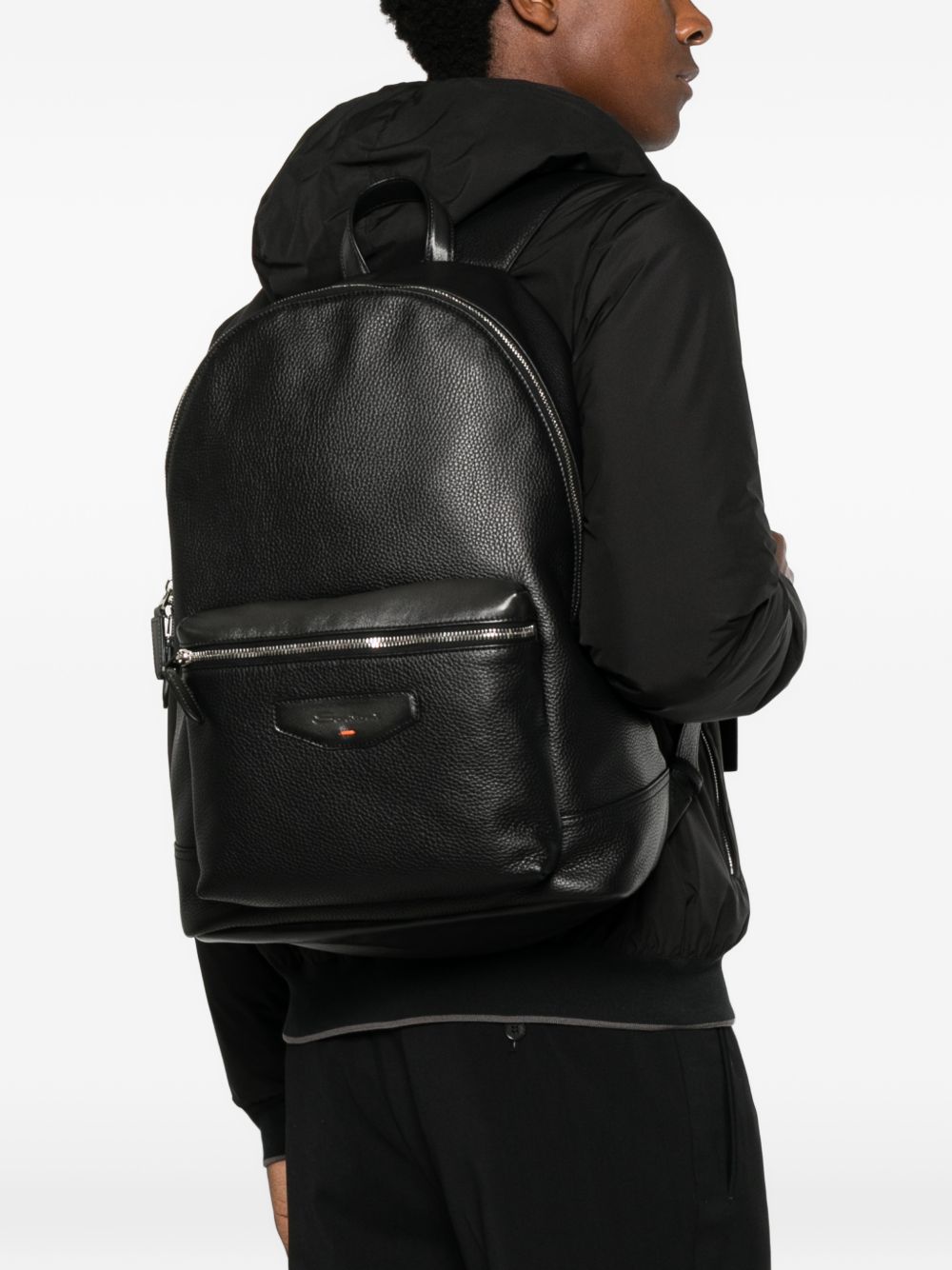 Zaino in pelle nero 