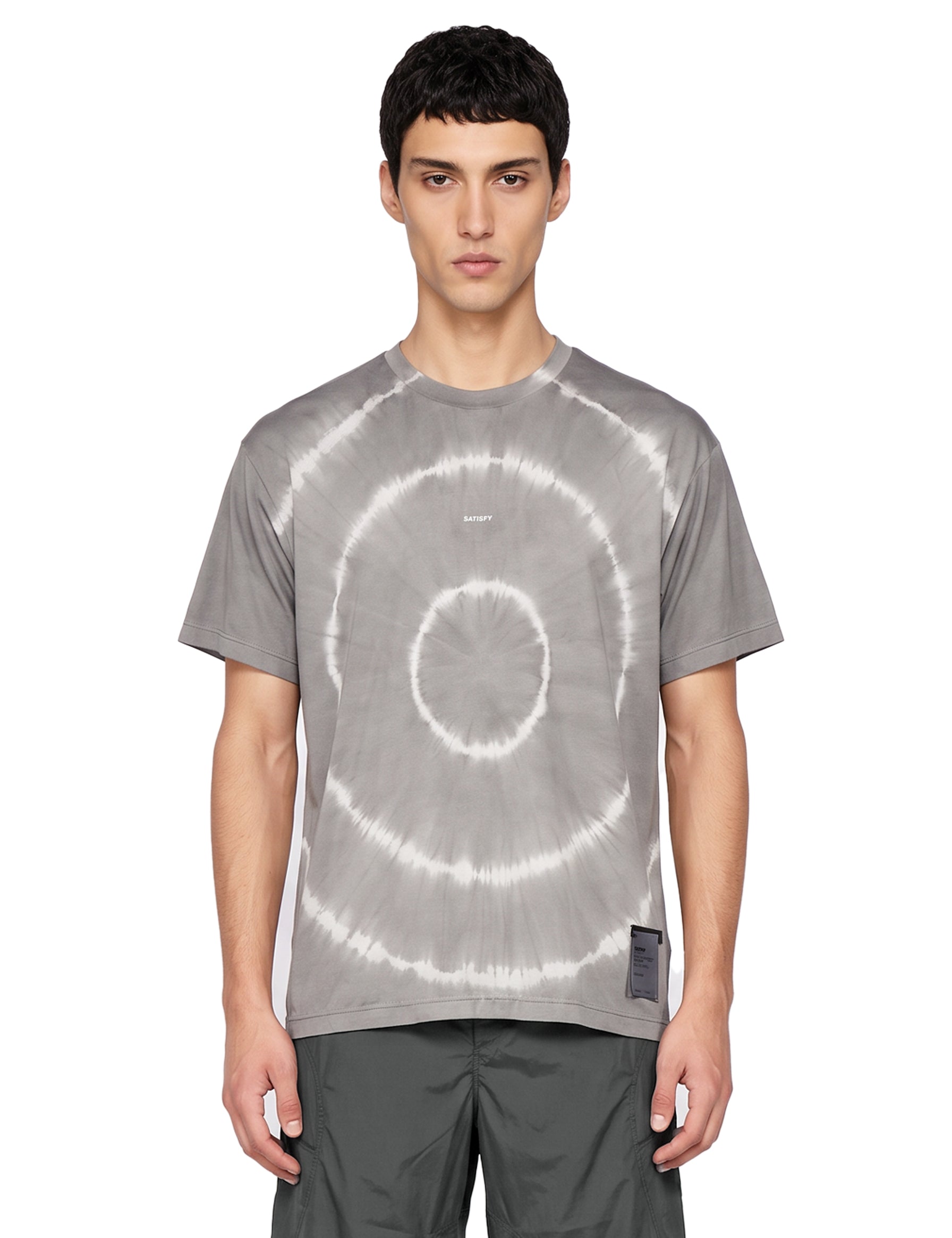 T-shirt AuraLite tie-dye in grigio 