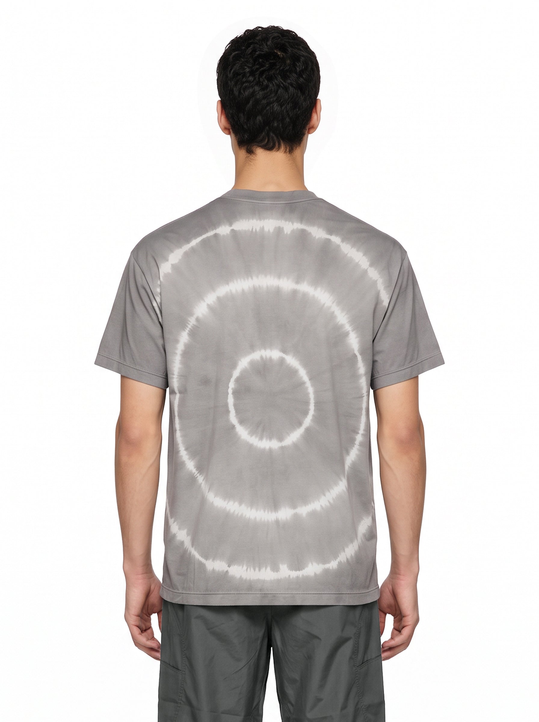 T-shirt AuraLite tie-dye in grigio 