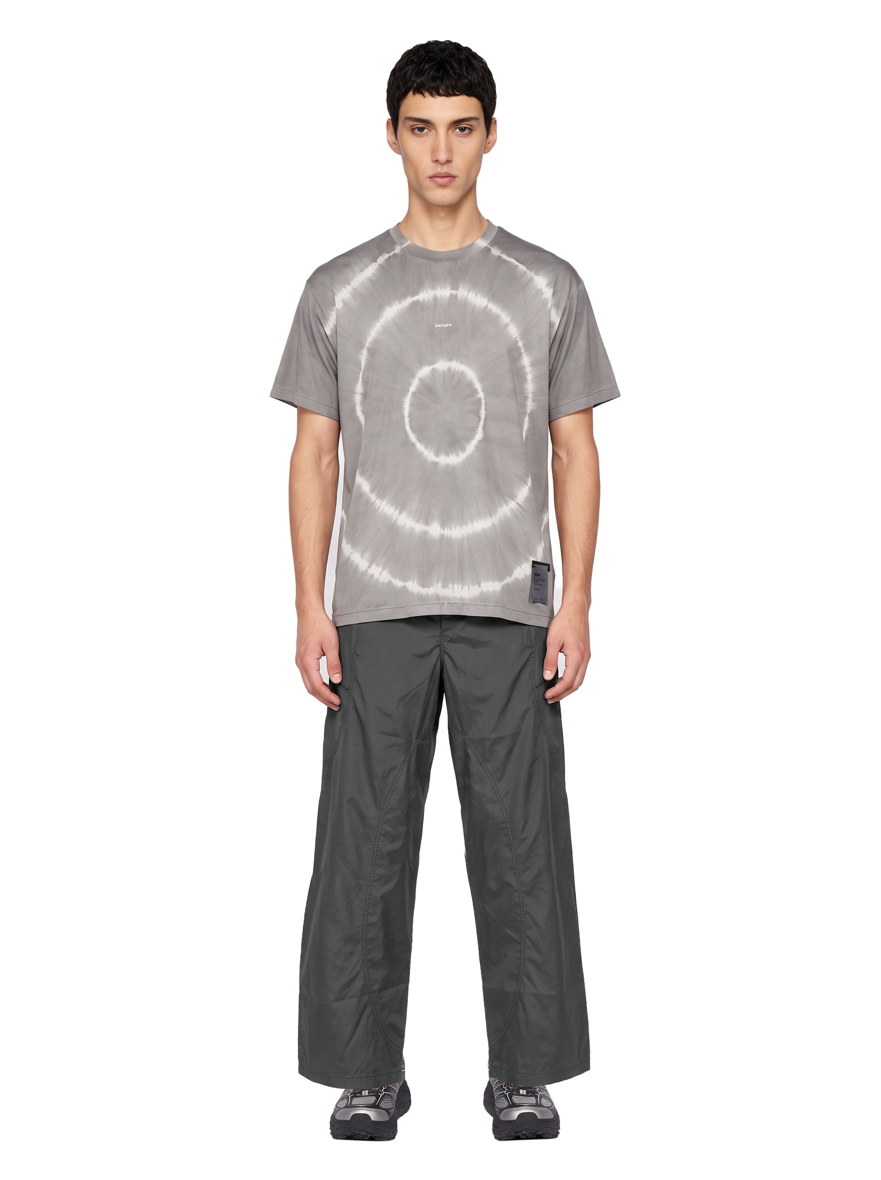 T-shirt AuraLite tie-dye in grigio 