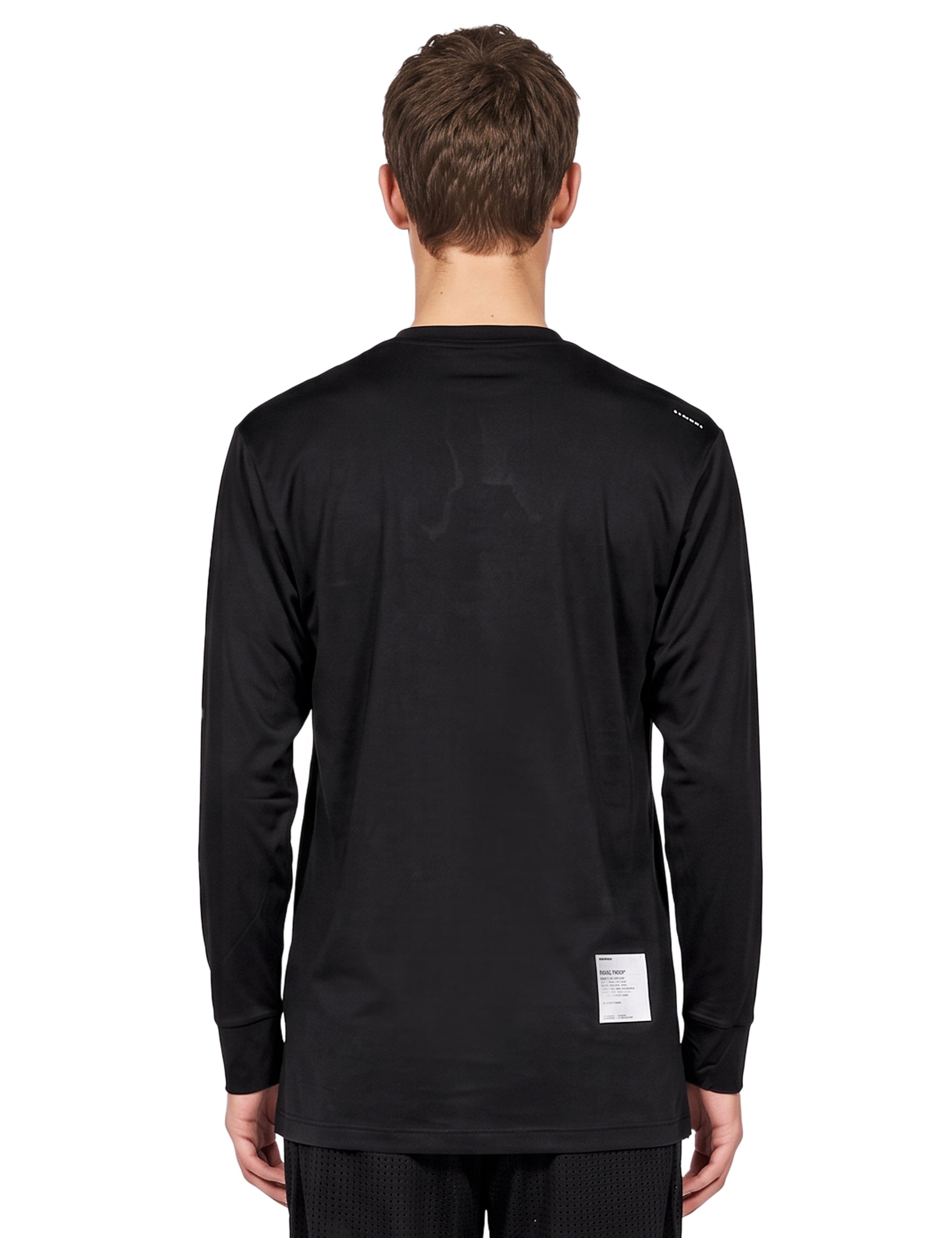 T-shirt manica lunga AuraLite in nero 