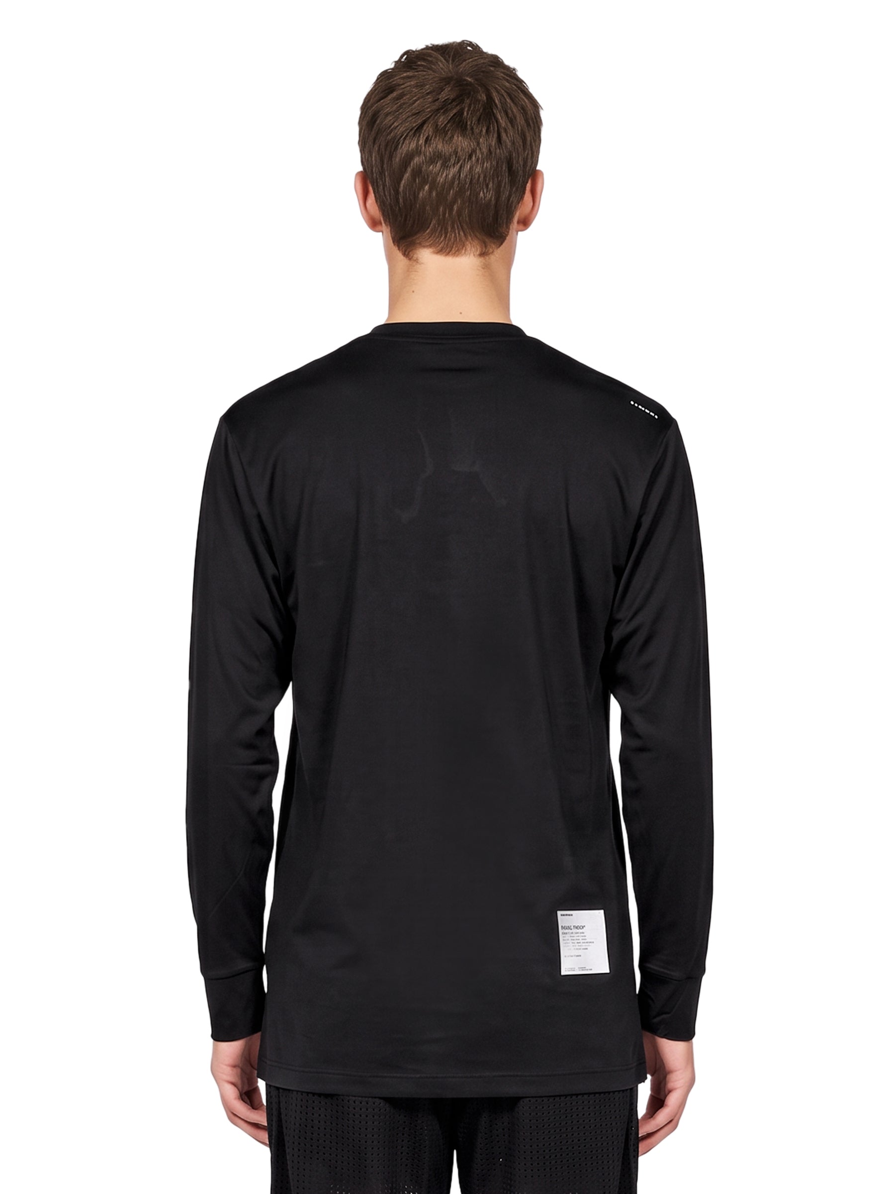 T-shirt manica lunga AuraLite in nero 