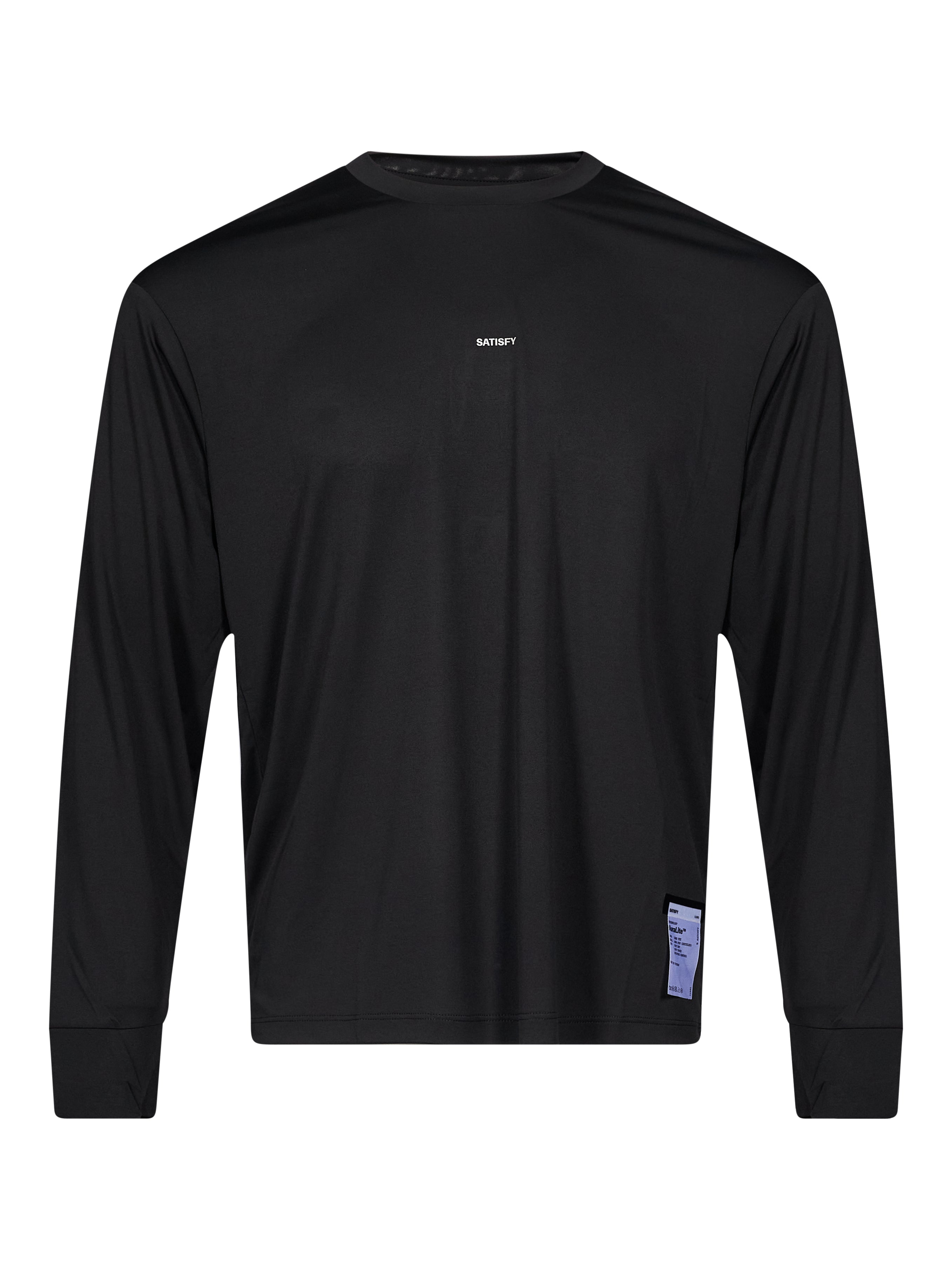 T-shirt manica lunga AuraLite in nero 