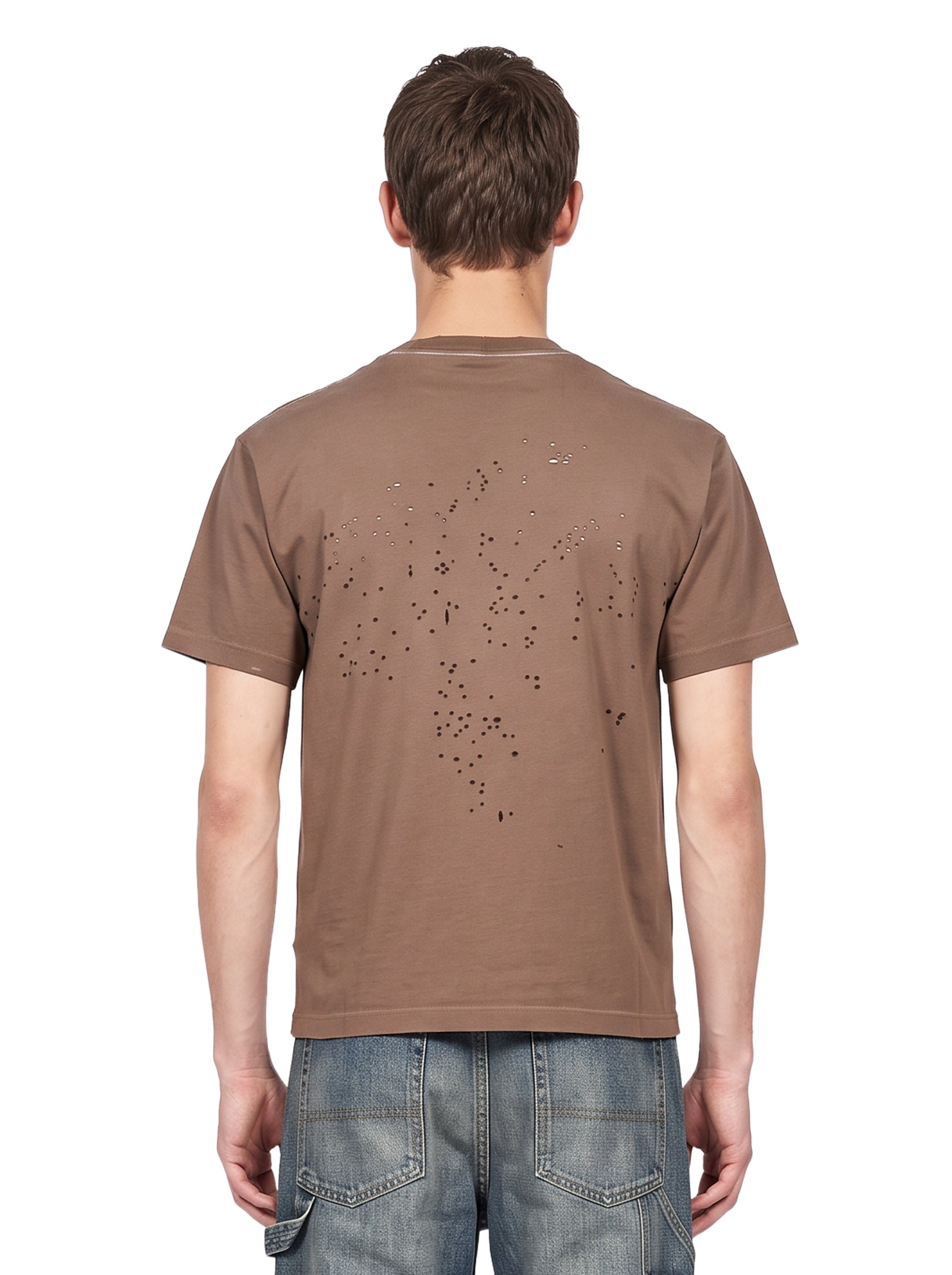 T-shirt MothTech in marrone 