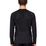 T-shirt manica lunga FuzzFleece Octa in nero 