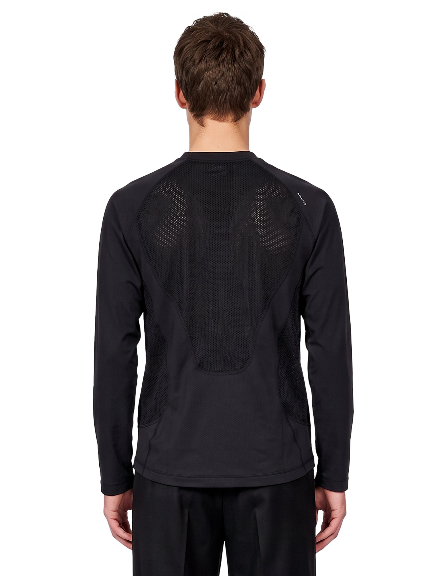 T-shirt manica lunga FuzzFleece Octa in nero 