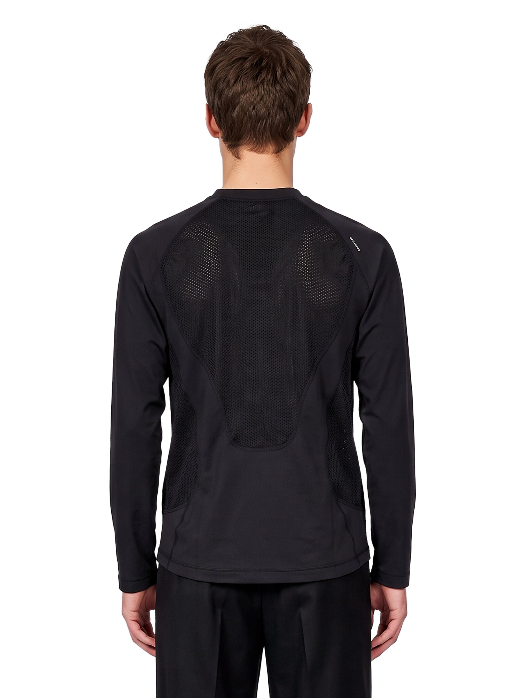 T-shirt manica lunga FuzzFleece Octa in nero 